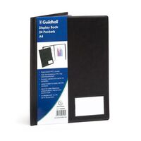 Guildhall A4 Display Book 24 Pocket Black
