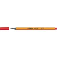 STABILO point 88 Fineliner Pen 0.4mm Line Red (Pack 10)