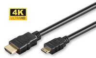 4K HDMI A-C cable, 1m Gold plated connector with ethernet & double shielding. 4K@60Hz HDMI-Kabel