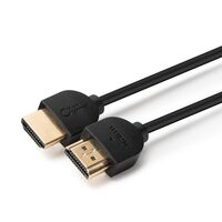 4K HDMI Cable Slim 1m HDMI 2.0 4K - 2K 60Hz 18Gb/ s Gold-plated connectors, very flexible, diameter: 4.2mm HDMI-Kabel