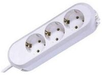 Smart 3X Schuko 5M Power Extension 3 Ac Outlet(S) White