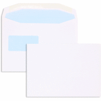 Kuvertierhüllen C5 100g/qm gummiert Sonderfenster VE=500 Stück weiß