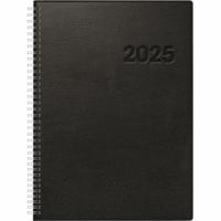Buchkalender Conform 21x29,1cm 1 Tag/Seite Kunststoff schwarz 2025