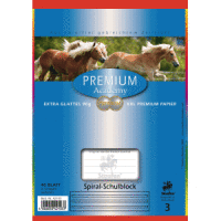 Spiral-Schulblock Premium A5 40 Blatt Lineatur 3