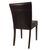 Bolero Faux Leather Dining Chairs in Dark Brown Height 510mm Pack of 2