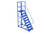 Titelbild: Fahrbare Podestleiter PL200/8, 2.000 mm Podesthöhe, 8 Stufen, TOPREGAL