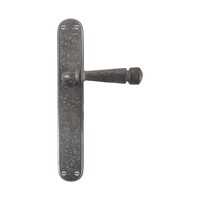 Dauby deurkruk op schild - Pure PH1830 / P40 - ruw metaal - blind
