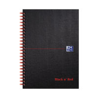 BLACK N RED WIRE HB NOTEBOOK A5 PK5