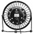 Everest Asztali Ventilátor - EFN-482 (fém, USB, fekete)