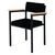 Stacking steel frame arm chair