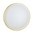 Premium-Deckenleuchte, Kranz Messing matt / Glas opal matt, Ø 32cm, 2x E27 max. 60W