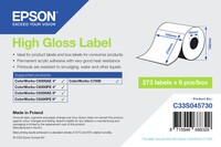 High Gloss Label - Die-Cut: 105mm x 210mm - 273 labels - Wei´+¢ - Selbstklebende