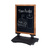 Außenaufsteller / Kundenstopper / WindSign-Display „Madera“, mit Schieferlacktafel