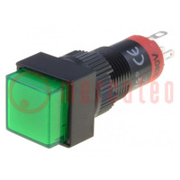 Switch: push-button; Pos: 2; SPDT; 0.5A/250VAC; 1A/24VDC; ON-(ON)