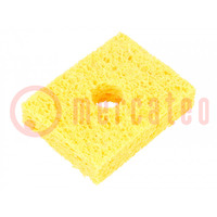 Tip cleaning sponge; for Weller's bench supports; 5pcs.