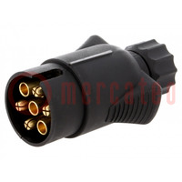 Conector: automotive; enchufe; para conducto; PIN: 7; 7mm; 12VDC