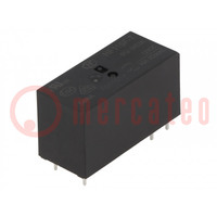 Relay: electromagnetic; SPST-NO; Ucoil: 12VDC; 16A; 16A/250VAC