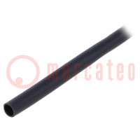 Insulating tube; PVC; black; -20÷125°C; Øint: 3.5mm; L: 10m; UL94V-0