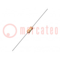 Inductor: wire; THT; 220uH; 0.4A; 1.6Ω; Ø5.8x12.8mm; ±5%; Q: 50