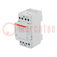 Contactor: 4-pole installation; 25A; 230÷240VAC,230÷240VDC