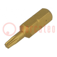 Embout de tournevis; Torx®; TX10; Long.totale: 25mm