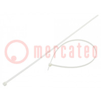 Cable tie; L: 556mm; W: 7.6mm; polyamide; 534N; natural; Ømax: 152mm