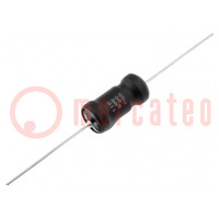 Inductance: axial; THT; 100mH; 65mA; 89,7Ω; Ø11,5x22,86mm; ±10%