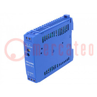 Power supply: switched-mode; for DIN rail; 15W; 24VDC; 0.63A; DRB