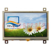 Display: TFT; 4.3"; 480x272; Illumin: LED; Dim: 106.3x68x7.95mm