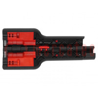 Stripping tool; Øcable: 6÷10mm; Wire: coaxial; Tool length: 125mm