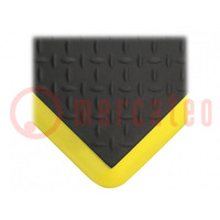 Anti fatigue mat; Width: 0.6m; L: 0.9m; polyurethane; black