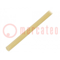 Insulating tube; fiberglass; natural; -20÷155°C; Øint: 3.5mm