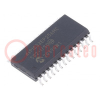 IC: dsPIC mikrokontroller; 256kB; 32kBSRAM; SO28; DSPIC; 1,27mm