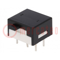 Switch: slide; Pos: 2; DPDT; 3A/120VAC; 3A/28VDC; ON-ON; PCB,THT