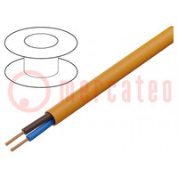 Wire; H05BQ-F; 2x0.75mm2; unshielded; 300V,500V; Cu; stranded