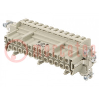 Connector: HDC; contactinzetstuk; vrouwelijk; EPIC H-BE; PIN: 24