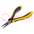 Pliers; precision,half-rounded nose; ESD; 140mm