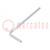 Wrench; hex key with protection; TR 2,5mm; Overall len: 56mm