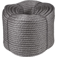 Rollo cuerda de polietileno - Gris - 100 m - 6 mm