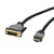 ROLINE Câble pour écran DVI (24+1) - HDMI, M/M, noir/argent, 10 m