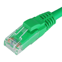 Cablenet 0.5m Cat5e RJ45 Green U/UTP LSOH 24AWG Snagless Booted Patch Lead