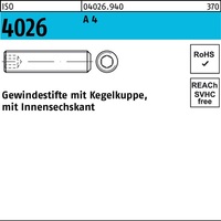 Gewindestift ISO 4026 Kegelkuppe/Innen-6