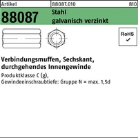 Sechskantverbindungsmuffe R 88087 M6x40