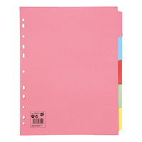 5 Star ExtraWide 5-Part Subject Dividers
