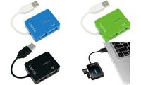 LogiLink USB 2.0 Hub Smile, 4 Port, blau (11112359)