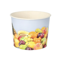 Eisbecher, Pappe rund 500 ml Ø 11 cm · 8,3 cm "Früchte"