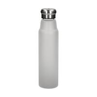 Artikelbild Glass bottle "Life" 700 ml, Frosted, grey