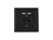 Gniazdo podtynkowe 230V pojedyncze + 2x USB 2.1A schuko czarne