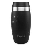Ohelo Reusable Cup 400ml Vacuum Insulated Stainless Steel - Black Swallow