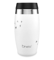 Ohelo Reusable Cup 400ml Vacuum Insulated Stainless Steel - White Swallow